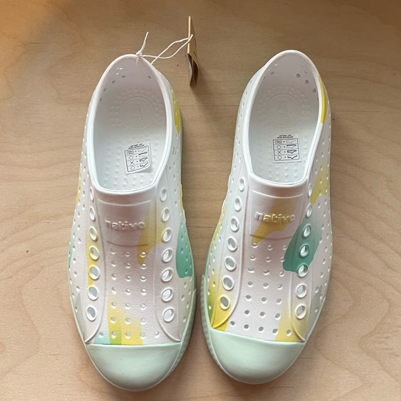White native water shoes